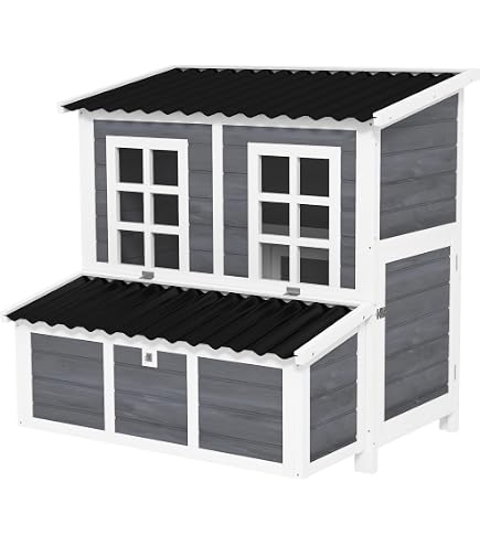 Ferplast Hühnerstall Hen House 30 – Für Ca. 6 Hühner, Aus FSC Holz, 162x100x110 Cm, Inkl. Zubehör