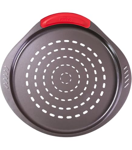 Cflagrant France® Moule à Tartes Perforé, Fond Amovible, Moule à gâteau rond 28cm, Acier au