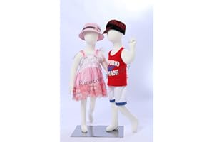 Eurohandisplay R4 2 bambole per bambini, 95 cm, flessibile, pieghevole, manichino per bambini, manichino