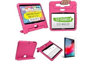 Cooper Cases(TM) Dynamo Samsung Galaxy Tab 4 10.1 (T530/T531/T535) & 3 10.1 (P5200/P5210/P5220) Hülle für Kinder in Rosa (Leicht, ungiftiger EVA-Schaum, haltbares Design, Extraschutz, Freier Stand)