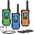 Talkie-walkie Longue Portée 2 Pcs - NXGKET, UHF 400-790 MHz, Rechargeable, Enfants/adultes