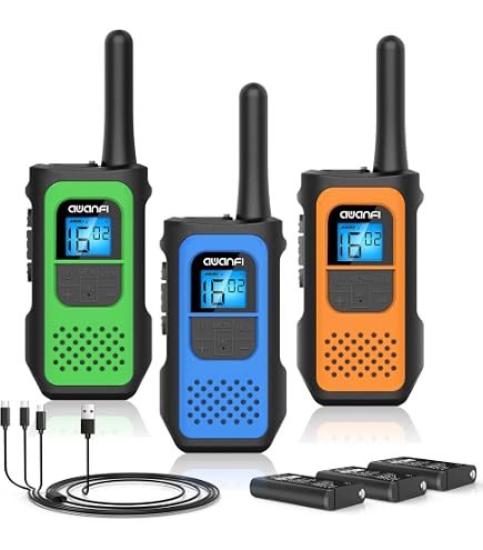 DC DECROSS Walkie Talkie Para Niños Y Adultos – Pack De 2 Con Alcance 4 Km, 16 Canales, VOX Y Linterna, Ideal Para Senderismo (Modelo DC44 Verde)