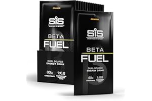 Science in Sport Beta Fuel 80 Dual Source Energy Drink Powder, Orange Flavour Carb Powder, 80g of Carbs Per Pack (15 Pack)