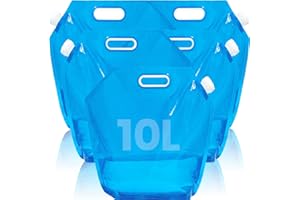 SOMLAW 5 Pezzi Taniche Pieghevoli 10L Portatili per Acqua, Potabile Taniche Pieghevoli, Borsa Porta Acqua Pieghevole, Contenitori Pieghevoli per Acqua per Campeggio Picnic Viaggi Sport Campeggio Trekking