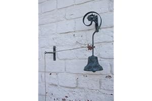 deko-impression Wunderschöne Türglocke, Glocke, Tür - Klingel, mit Umlenkhaken u. Band