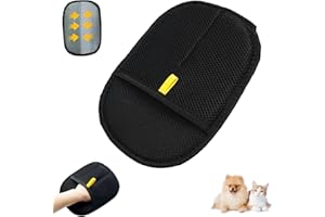 Pet Hair Remover Glove, Double Sided Design, Black, Suitable for Dogs and Cats, Easy to Clean