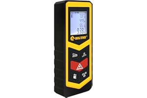 BOLTHO Laser Measure 60M/196Ft Laser Distance Meter, Portable High Precision and Backlight LCD Display, Measure Distance, Area and Volume, Pythagorean Mode Battery Included