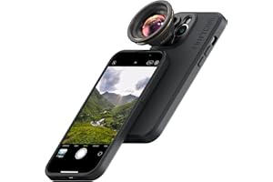 Shiftcam | LensUltra 16mm Weitwinkelobjektiv - 0,5X Vergrößerung, 100° Bildwinkel - Ultimative Klarheit für Aufnahmen auf Reisen, dynamische Perspektiven, doppelte Bildgröße.