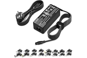 GBMGLRY Chargeur Universel 90w Ordinateur Portable Compatible avec Dell HP Acer ASUS to Shiba Samsung Sony Gateway Notebook IBM Gateway Notebook Ultrabook Chromebook, Cordon avec 16 Embouts