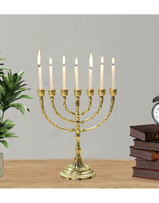 Buy DSH Brass Menorah Home Decor 7 Arm Candelabra Decorative