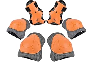 RUNDONG Kids/Youth Knee Pads Elbow Pads Wrist Guards 3 in 1 Protective Gear Set for Child Roller Skates, Cycling, Inline Skating, Scooter Skateboard, BMX Bike, Riding, and Multiple Outdoor Sports
