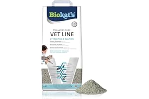 Biokat's Diamond Care VET LINE Attracting & Calming - Feine Katzenstreu speziell für junge und gestresste Katzen - 1 Sack (1 x 10 L)