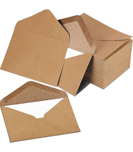 Lot De 25 Enveloppes Kraft DIN C6 - 162x114 Mm, 130g/m², Autocollantes Par Mouillage, Rabat Pointu
