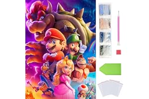 ANHEXUAN Dinosaure DIY 5D Kit Diamond Painting Anime 30x40cm,Princess Peinture Diamant pour Enfant et Adultes Debutant,Ideal pour la Decoration Maison/Salon/Chambre/Bureau