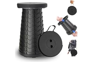 Ballsea Portable Folding Stool, Upgraded Foldable Camping Stool Retractable Collapsible Stools for Travel Camping Fishing Hiking Outdoor Indoor