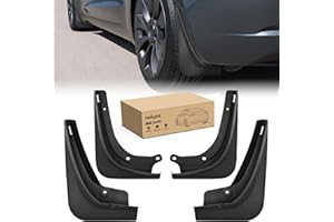 Nilight Mud Flaps for Tesla Model 3 2017 2018 2019 2020 2021 2022 2023, No Drilling Precision Fit Exterior Accessories Heavy-Duty Splash Guards Protection, Front & Rear Set