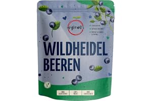 myfruits Vilda blåbär, frystorkade, 300 g, utan tillsatser, 100 % vilda blåbär, frystorkade frukter för müsli eller som mellanmål