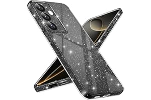 Paitech für Samsung Galaxy A05s 5G Hülle Glitzer, Weiche TPU Silikon Handyhülle Dünne Flexible Stoßfeste Kratzfest Schutzhülle Frauen und Mädchen Bling Sparkle Case für Samsung A05s, Schwarz