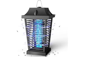 Lampe Anti Moustique 4500V 20W Extérieur, UV Tue Mouche Electrique Intérieur, Professionnel Anti Moustique Étanche Imperméable avec Agent d’Attraction pour Chambre Patio Jardin, Efficace Portée 100m²