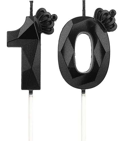 Candele Compleanno Numero 11 Con Corona - Decorazioni Per Torte, Feste E Matrimoni