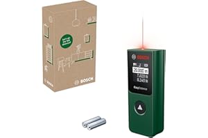 Bosch Laser-Entfernungsmesser EasyDistance 20 (einfache und präzise Messung bis 20 m, Hosentaschenformat, Ein-Tasten-Steuerung, in E-Commerce-Karton)
