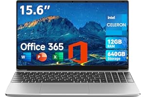 ‎JUMPER jumper Laptop 15.6 Zoll FHD Display, 12GB RAM 640GB ROM, Office 365, Processor 5205U Notebook, Battery 38Wh, 2 Stereo Speakers, Type-C USB 3.0, Digital Keyboard