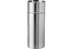 Stelton Salzmühle aus Edelstahl, danish design von Arne Jacobsen aus der Cylinda line, W:13 CM L:18 CM H:10 CM