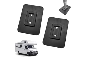 XCSJ Stödplatta för markis, 2 st bottenplatta för husbilsförtält, halkfria campingstativfötter golvskyddsplatta, lätt bärbar dyna för husvagn, husvagn, utomhus, campingtillbehör