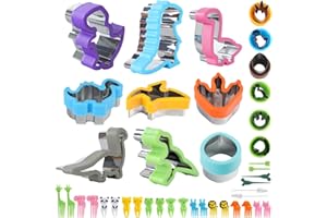 Foyucool Formine Biscotti Dinosauri, Taglia Biscotti Dinosauro, Stampi Biscotti in Acciaio Inox, Protezione Delle Mani, per Bambini, Fai da Te, Cottura, Forniture per Feste a Tema Dinosauro