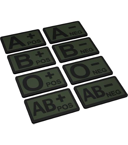 JACKETS TO GO patch BLOOD NKDA plastic GLOW IN THE DARK | MILITARY RANGE
