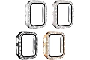 EMBHLITFE Etui na Apple Watch 9, brokatowe, diamentowe, 41 mm, iWatch 7, 8, 9, 4, 5, 6, SE, dla kobiet i dziewcząt (45 mm (iWatch 7/8/9))