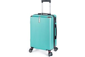 Artebeads Maletas de Viaje Pequeña,Equipaje de Mano Rígida Polipropileno con 4 Ruedas Giratorias y Cierre de Combinación Maleta de Cabina Mini para Niños,Maletas de Viaje Cabina（39*23*56cm，AZUL LAGO）