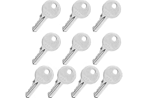 XYQMLY 10 Pack 455 Ignition Keys, 455 Key Compatible with Scissor Lifts Boom Lifts Genie Lifts Skyjack Lifts Terex Lifts Snorkel Manlift Upright, Heavy Equipment Keys