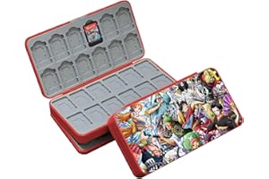 doepeBAE Switch Card Holder, Funda Juegos Switch, Caja Tarjetas de Juego, Diseño Magnético, Forro de Silicona, con 48 Ranuras para Tarjetas de Juego y 48 Ranuras para Tarjetas SD (48H)