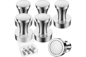 OFCIIN Neodymium Magnets Extra Strong Large, Pack of 6 Magnets 20 x 25 mm, Neodymium Magnet Strong for Whiteboard, Magnetic Board, Fridge Magnets, Pin Board Magnetic and Kitchens