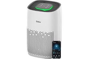 Qubo Q200 Smart Air Purifier for bedroom by Hero Group| Up to 200 SqFt| True HEPA H13|Removes 99.99% Dust, Allergens, Smoke, Virus & PM2.5|150 m³/h CADR|5-Stage Filter|App Control|9000 Hrs Filter Life