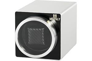 MOZSLY Remontoir à Montres Automatique pour Montres Moteur Silencieux 12 Réglage du Mode de Rotation Métal