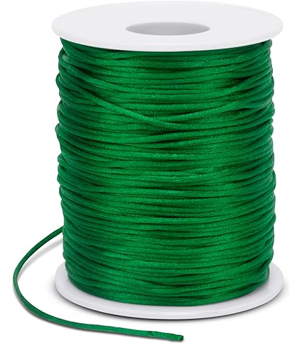 LEREATI Filo Nylon Per Braccialetti 2.5mm - 100m, Cordoncino Coda Di Topo Per Gioielli Fai Da Te, Nero