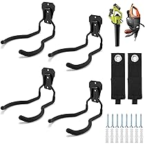 Ganci Per Garage In Acciaio - 2 Pezzi Piccoli J, Organizer Attrezzi Da Giardino, Antiruggine - Foto 6