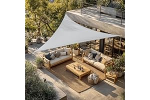 Green Bay Sun Shade Sail Outdoor Garden Patio Party Sunscreen Awning Canopy 98% UV Block Triangle Grey 2x2x2m