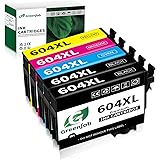 Greenjob 604XL Compatibili per Epson 604 XL Multipack per Expression Home XP-2200 XP-2205 XP-3200 XP-3205 XP-4200 XP-4205 Wor