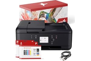realink Bundle TR7650 Multifunktionsgerät (Drucker, Scanner, Kopierer) mit 15 XXL Druckerpatronen