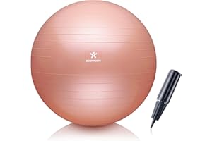 BODYMATE Ballon Fitness + Pompe Incluse + E-Book Gratuit - Différentes Tailles & Coloris