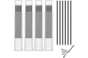JEOPKO 24 Black Pencil Refills, 2.8 mm for Carpenters & Architects