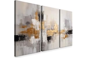 INTELIENZOS Cuadros Salon • Modernos • Lienzos decorativos • Decoración Pared • 120cm • Grande 3 piezas • Abstracto • Decoracion Dormitorios • Comedor • Oficina • Pasillo