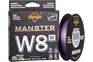 Seaknight W8 II 8 Strands Braided Lines 150M/300M/500M Smooth PE Braid Multifilament Carp Fishing Lines Saltwater for Sea Fishing 15-100LB