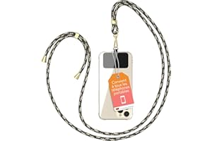 EAZY CASE Chaîne Universelle pour téléphone Portable adaptée à Tous Les Smartphones Tour de Cou Housse avec Cordon Sangle pour téléphone cellulaire adapté à Toutes Les Pochettes Camouflage Vert