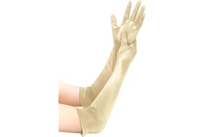 EORUBE 1920s Handschuhe für Damen Ellenbogen Lange Satin Handschuhe Hallween Party Fasching Kostüm