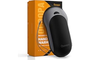 OCOOPA Scaldamani impermeabile IP45 Ricaricabile,fino a 15 ore di calore,10000 mAh Scaldamani Elettrico Power Bank 2 in 1, 15 Ore di Lunga Durata, 3 Impostazioni di Calore,Perfetto per Uso Esterno