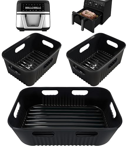 Set Di 2 Fogli Di Carta Da Forno per Friggitrice Ad Aria Calda